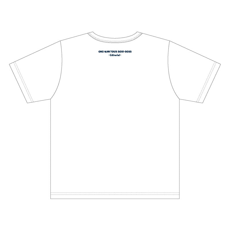 EditorialツアーTシャツ ホワイト(one-man tour 2021-2022 -Editorial-)