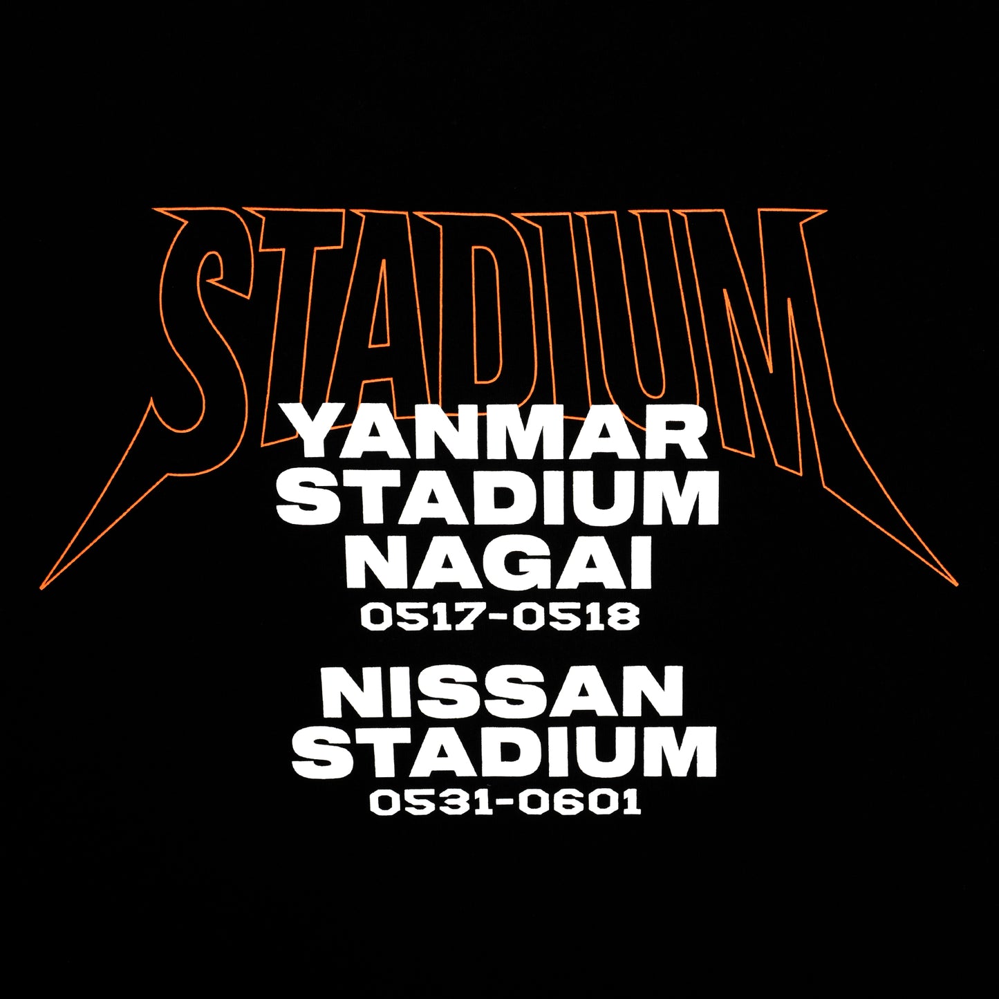 STADIUM Tシャツ ブラック KIDS(130)