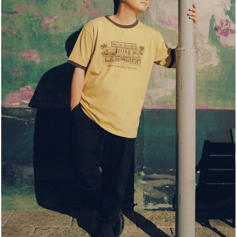 one-man tour 2026 Tシャツ マスタード – Official髭男dism ONLINE STORE