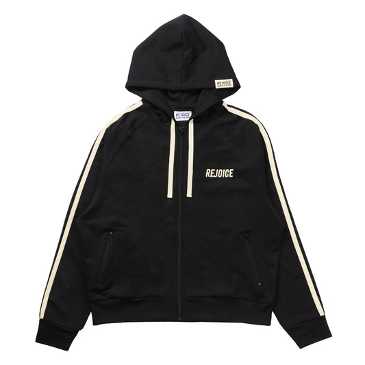 Rejoice Zip-up Hoodie Black