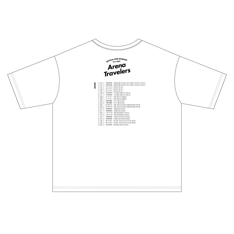Tシャツ ホワイト（Tour 2020 -Arena Travelers-）