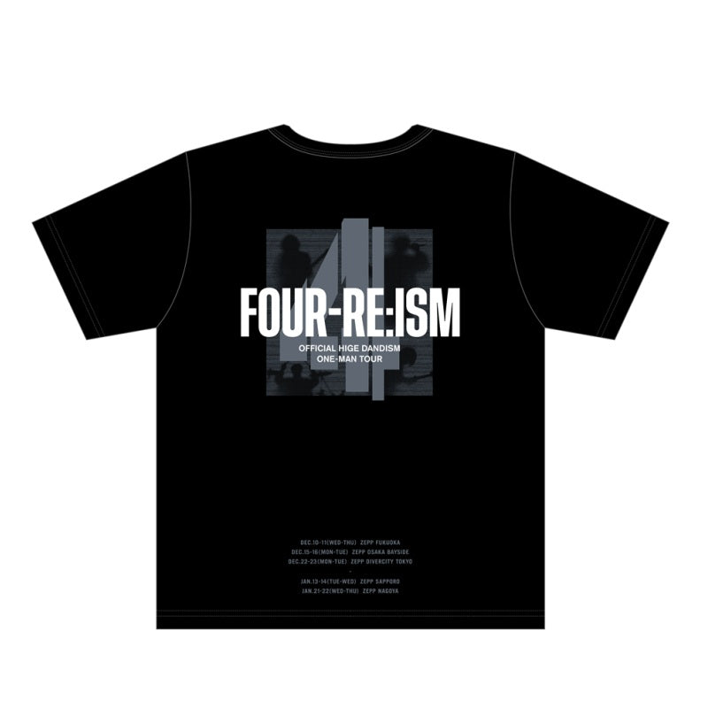 FOUR-RE:ISM カットオフTシャツ – Official髭男dism ONLINE STORE