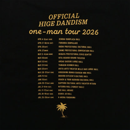 one-man tour 2026 Tシャツ ブラック 130