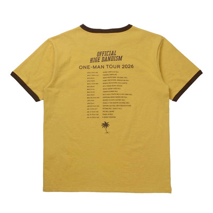 one-man tour 2026 Tシャツ マスタード