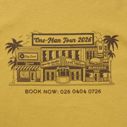 one-man tour 2026 Tシャツ マスタード