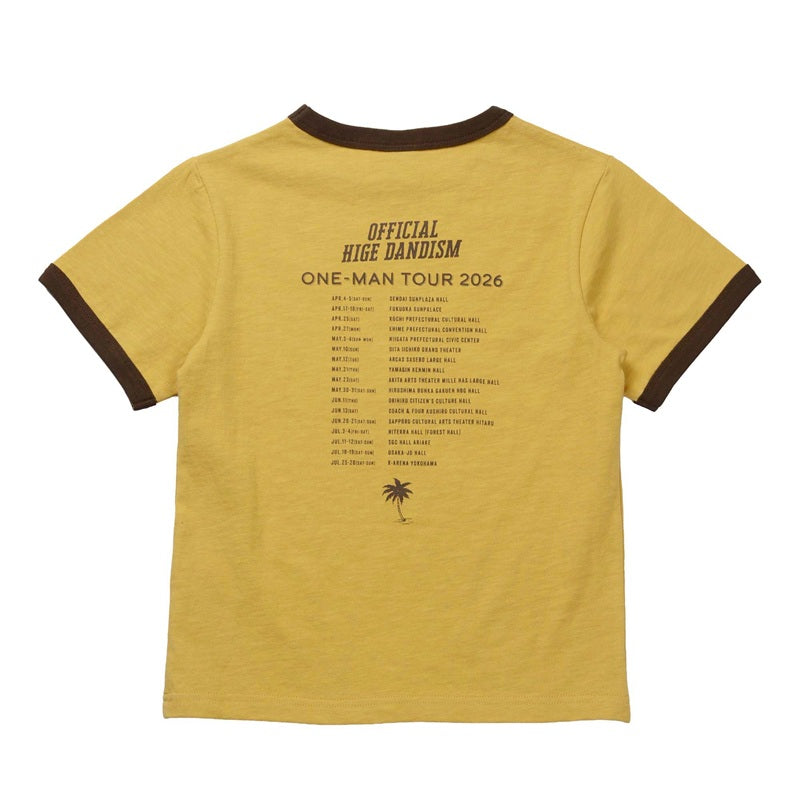 one-man tour 2026 Tシャツ マスタード 130 – Official髭男dism ONLINE