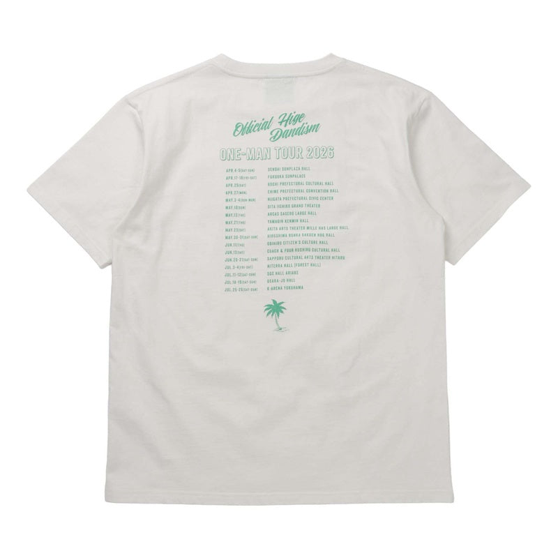 one-man tour 2026 Tシャツ ホワイト – Official髭男dism ONLINE STORE