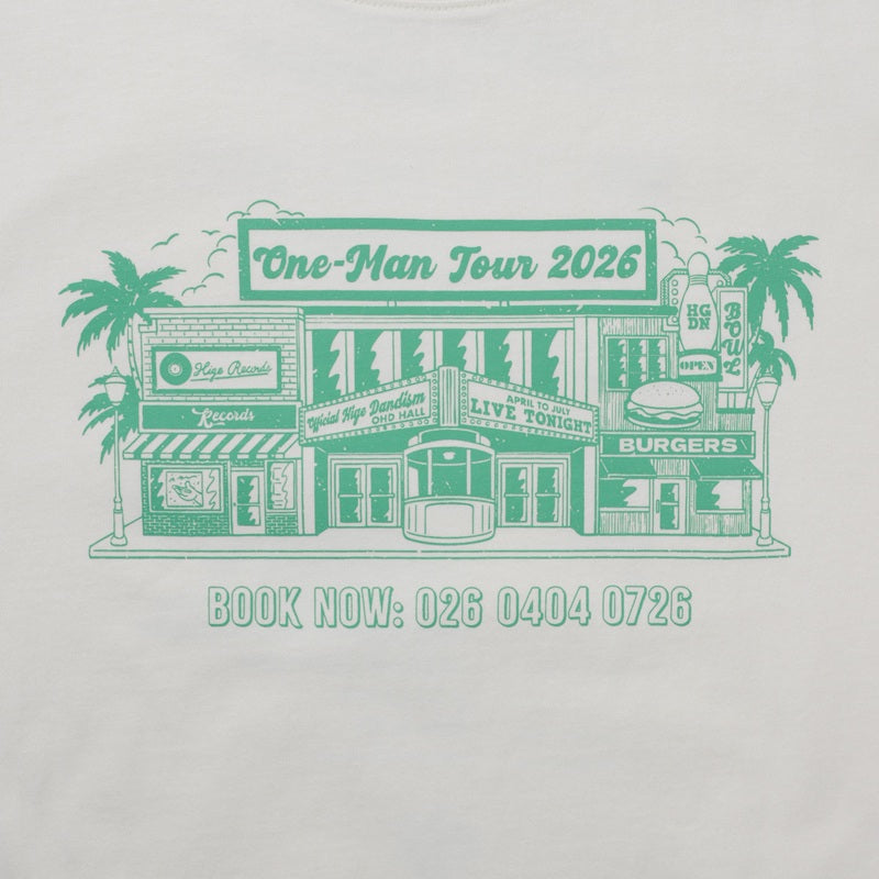 one-man tour 2026 Tシャツ ホワイト – Official髭男dism ONLINE STORE