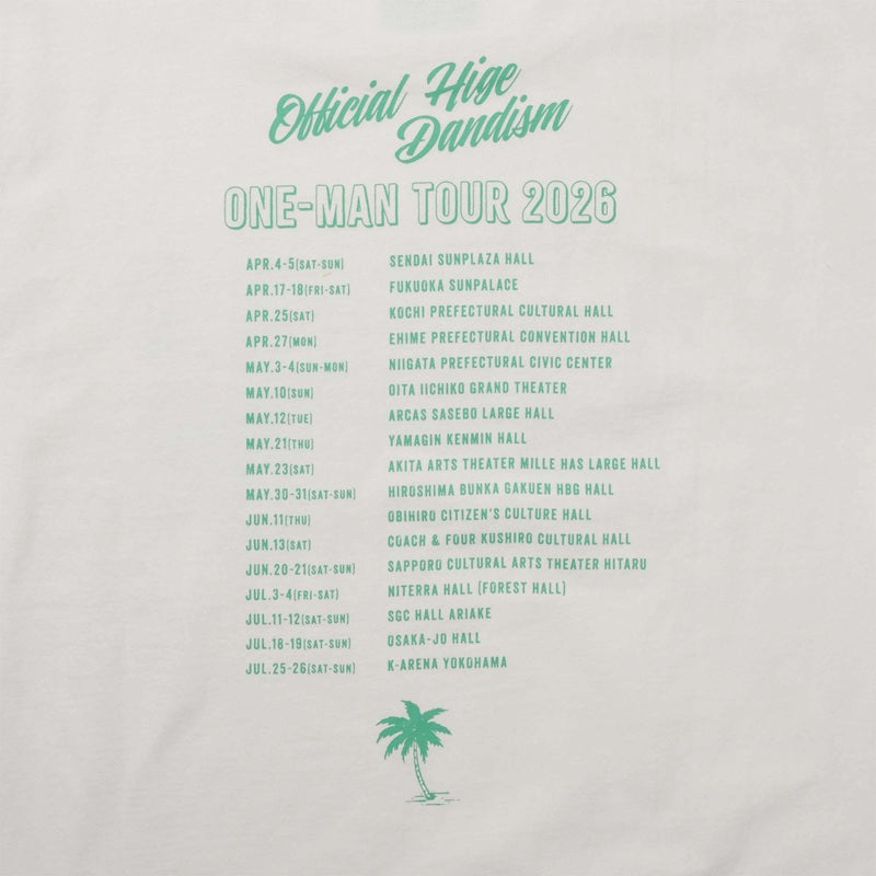 one-man tour 2026 Tシャツ ホワイト 130 – Official髭男dism ONLINE STORE