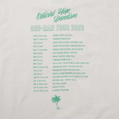 one-man tour 2026 Tシャツ ホワイト 130