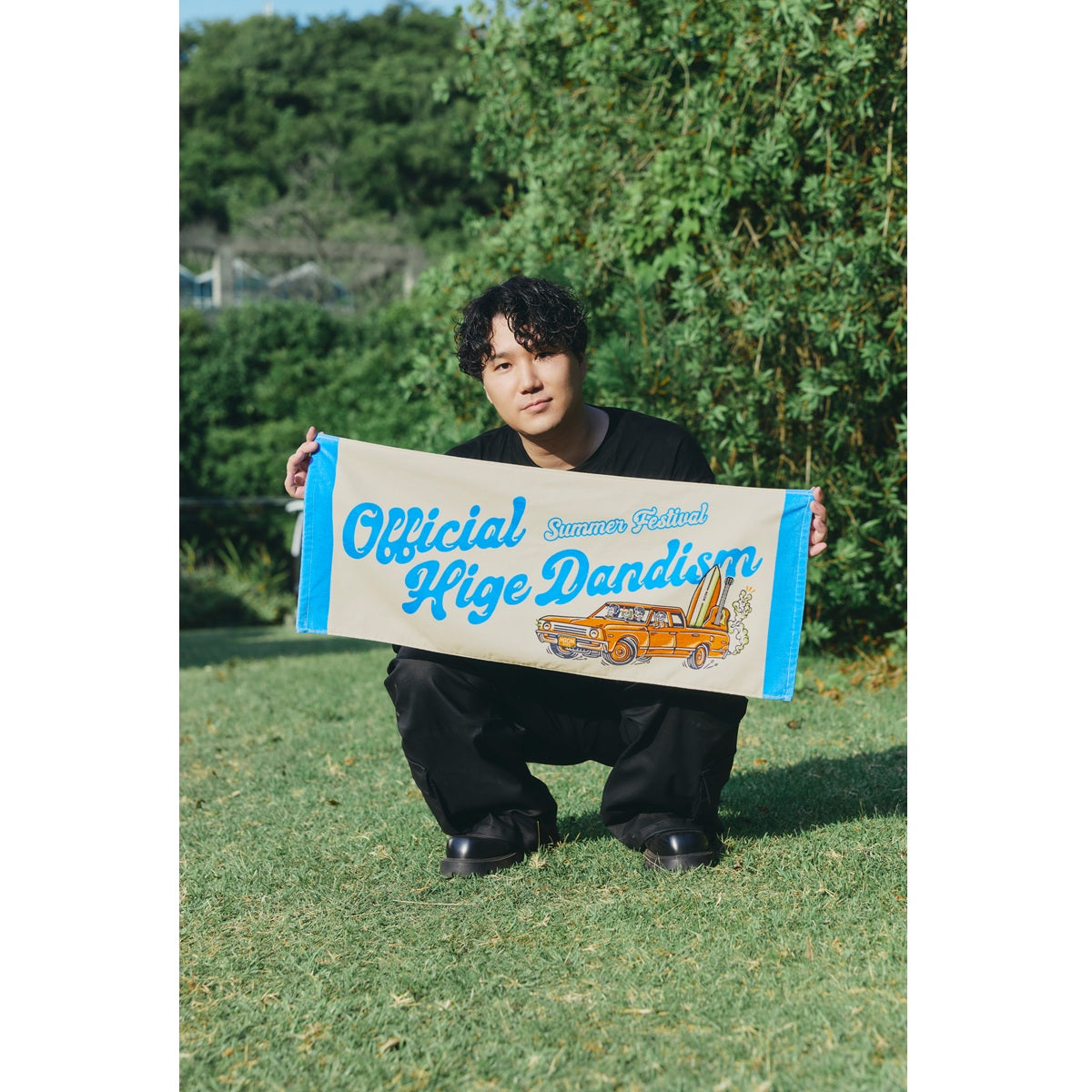 kikies ★Official髭男dism2025 Tシャツ&タオル ポストマンTシャツ ネイビー（one-man tour 2021-2022